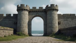 découvrez l'histoire de la porte du fort, élément clé des défenses militaires protégeant la presqu'île guérandaise, symbole du patrimoine local et de sa stratégie militaire.
