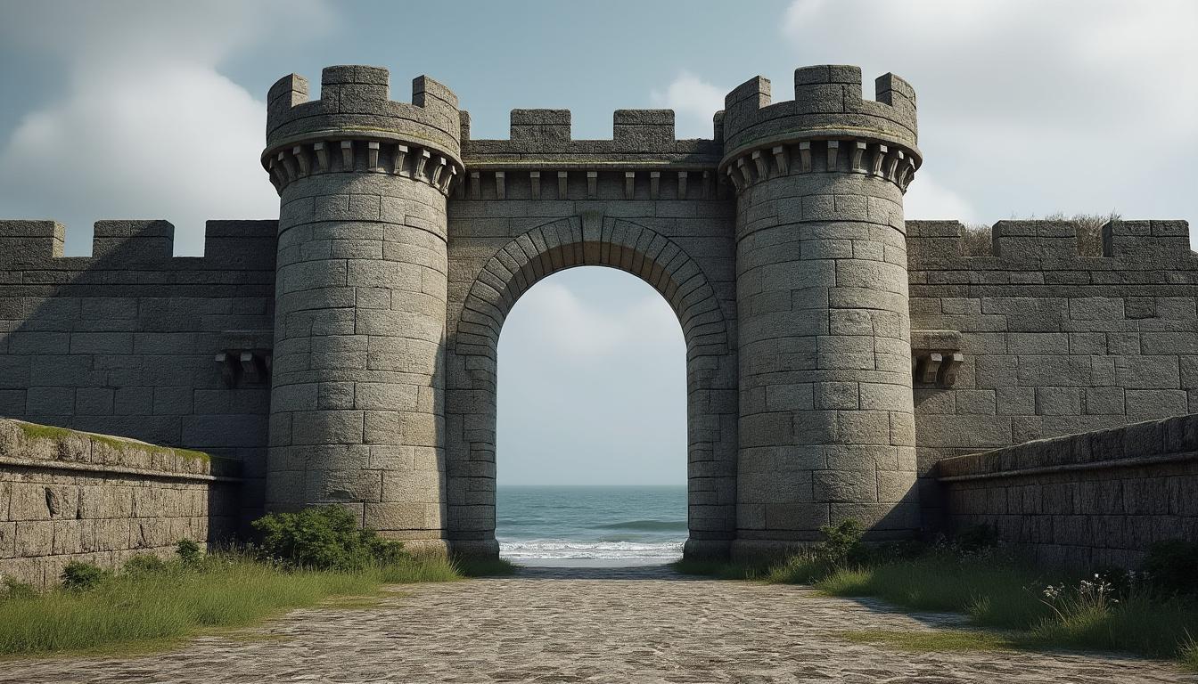 découvrez l'histoire de la porte du fort, élément clé des défenses militaires protégeant la presqu'île guérandaise, symbole du patrimoine local et de sa stratégie militaire.