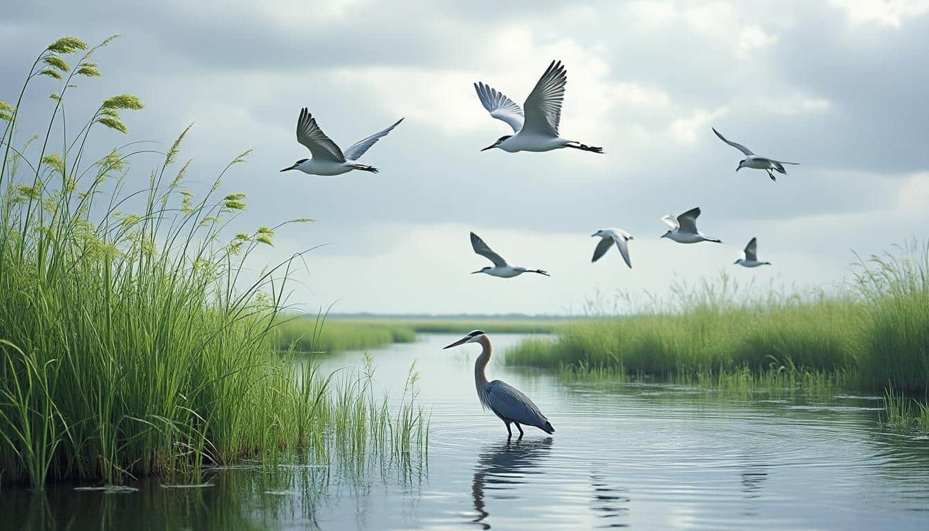 découvrez comment le climat océanique crée des conditions idéales pour la nidification des oiseaux migrateurs dans les marais, favorisant ainsi leur reproduction et leur biodiversité.