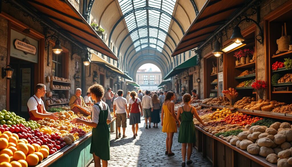 découvrez le marché hebdomadaire sous les halles, où producteurs locaux vous proposent des produits frais et authentiques pour soutenir l'agriculture de proximité.