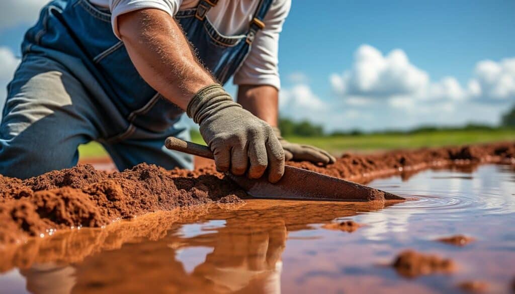 découvrez le métier de paludier, un artisan passionné qui assure l'entretien manuel des structures argileuses pour préserver cet environnement unique.