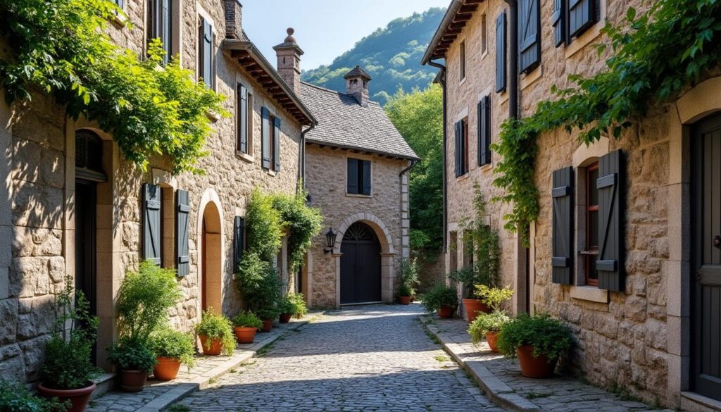 découvrez le quartier de kervalet, où l'architecture traditionnelle des maisons en granit est préservée, offrant un charme authentique et un aperçu du patrimoine local.