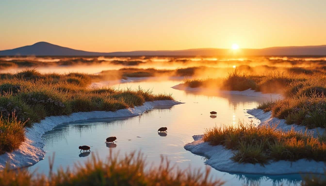 découvrez comment la régulation thermique des marais salants impacte le microclimat local, favorisant un équilibre écologique essentiel.