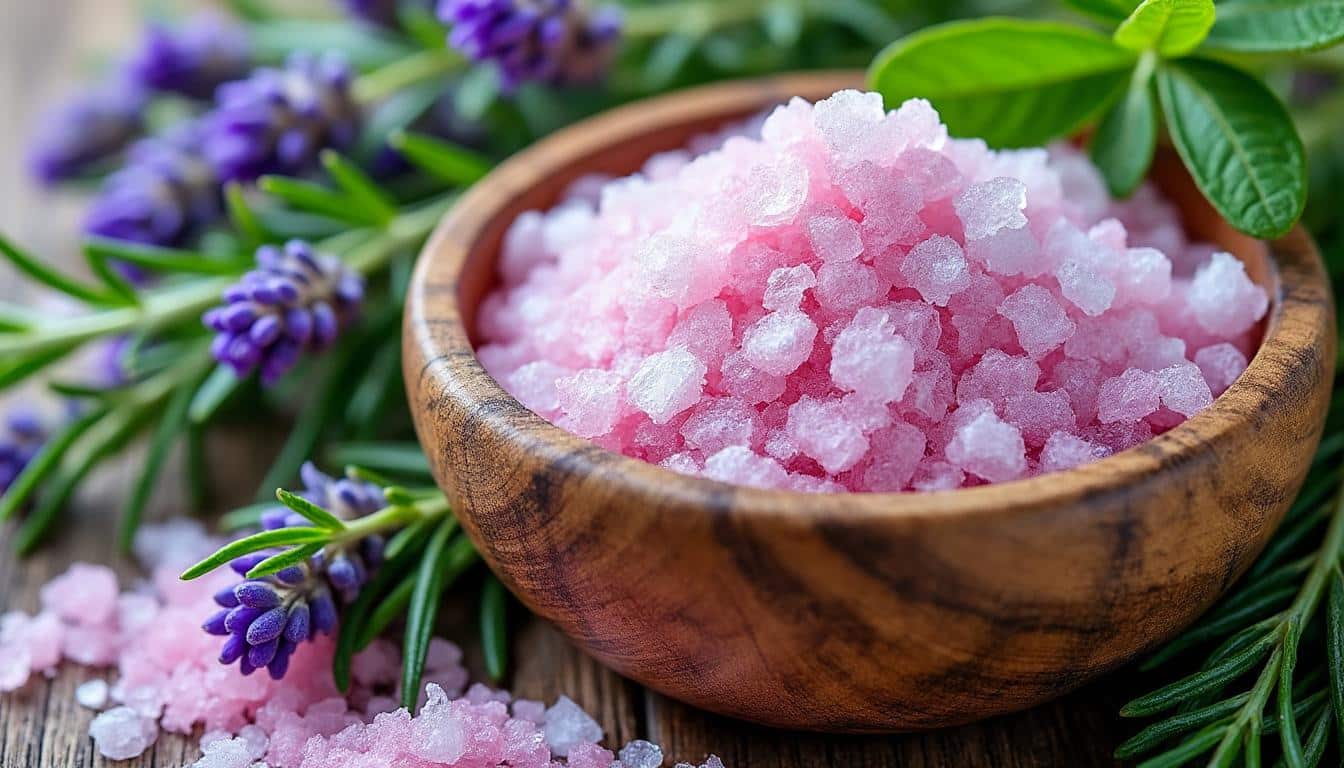 découvrez le sel de bain parfumé aux huiles essentielles naturelles de la presqu'île, pour une expérience relaxante et revitalisante.