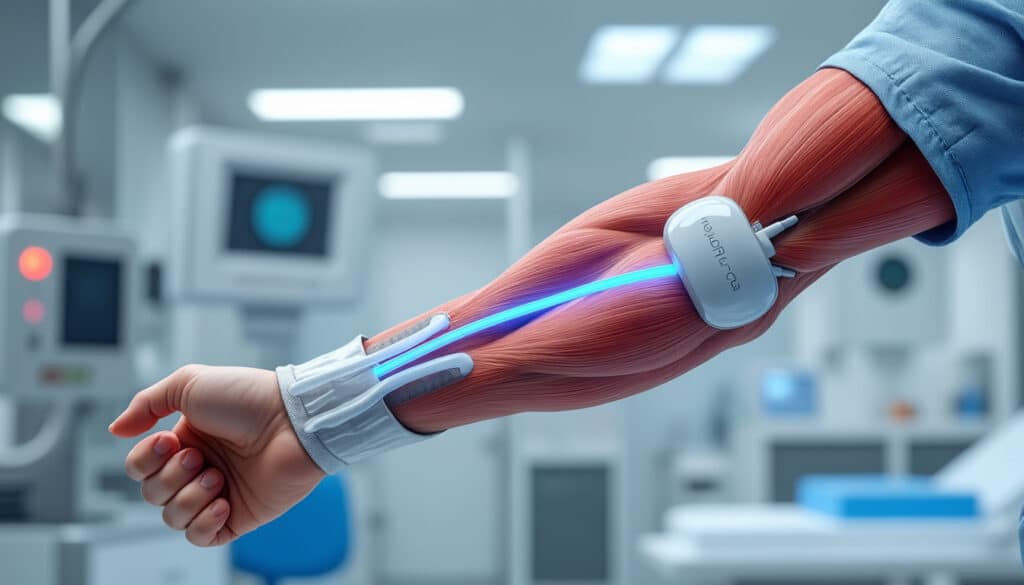 découvrez comment l'électrostimulation aide à renforcer les fibres musculaires et favorise la récupération après une blessure grave, pour un regain de force et une rééducation efficace.