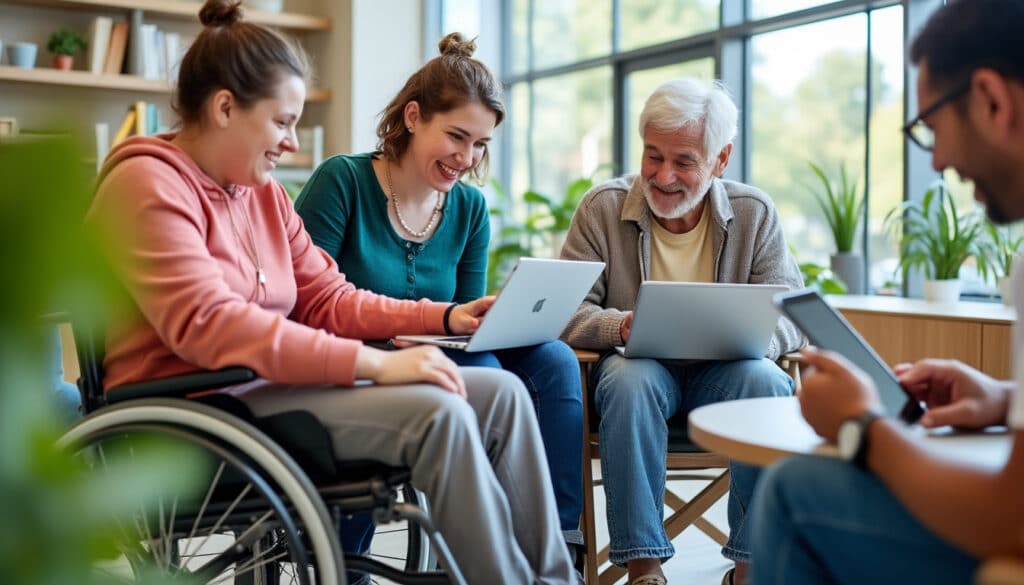 découvrez comment l'inclusion numérique contribue à réduire l'isolement des personnes handicapées en facilitant leur accès aux technologies et aux services en ligne.