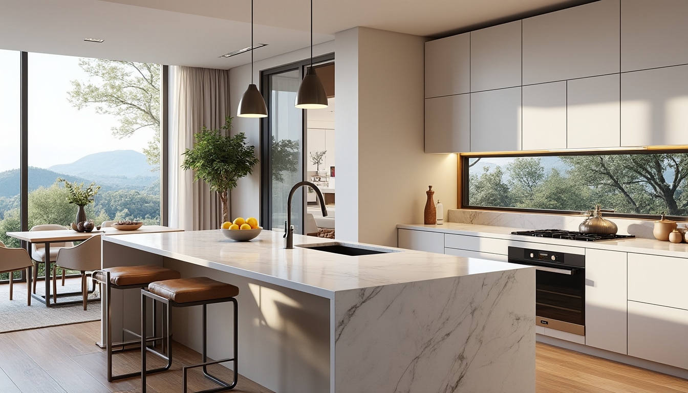 découvrez comment une cuisine en îlot optimise la circulation et crée un espace ouvert convivial dans votre maison.