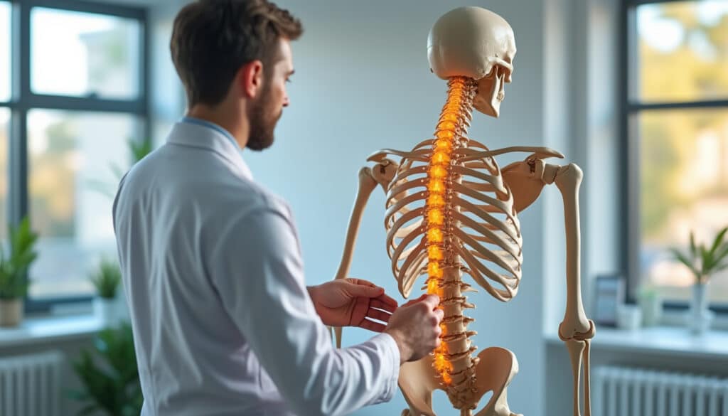 découvrez comment l'ostéopathie rééquilibre la posture globale du squelette humain pour améliorer votre bien-être et prévenir les douleurs.