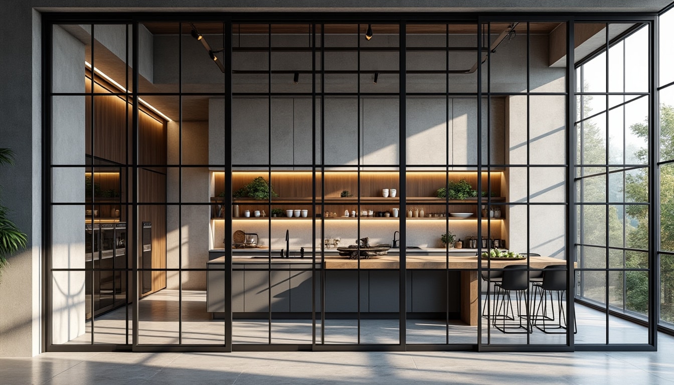 découvrez comment la verrière d'intérieur transforme votre cuisine moderne en un espace au style industriel élégant et lumineux.