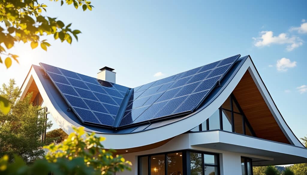 découvrez comment le photovoltaïque souple s'intègre parfaitement aux toits des maisons de design, alliant esthétique et performance énergétique durable.