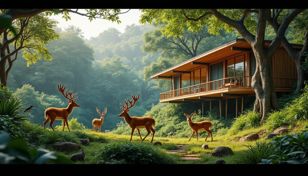 découvrez comment un séjour en éco-lodge permet de réduire l'impact humain sur la faune sauvage tout en profitant d'une expérience respectueuse de la nature.