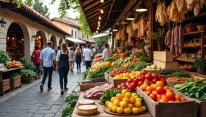 partez pour un voyage gastronomique unique en explorant les terroirs authentiques à travers les marchés locaux, où saveurs et traditions se rencontrent.