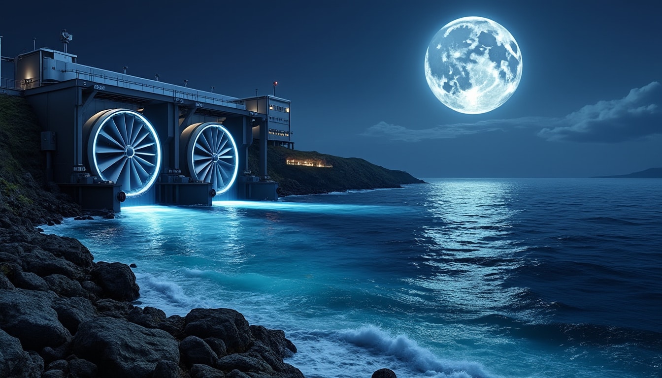 découvrez comment l'énergie marémotrice exploite la force des marées, influencées par la lune, pour produire un courant électrique durable et respectueux du climat.